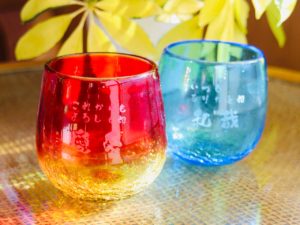 名入れ琉球グラスで沖縄気分を味わおう！