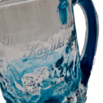 美しい海の泡残波ビアジョッキブルー☆